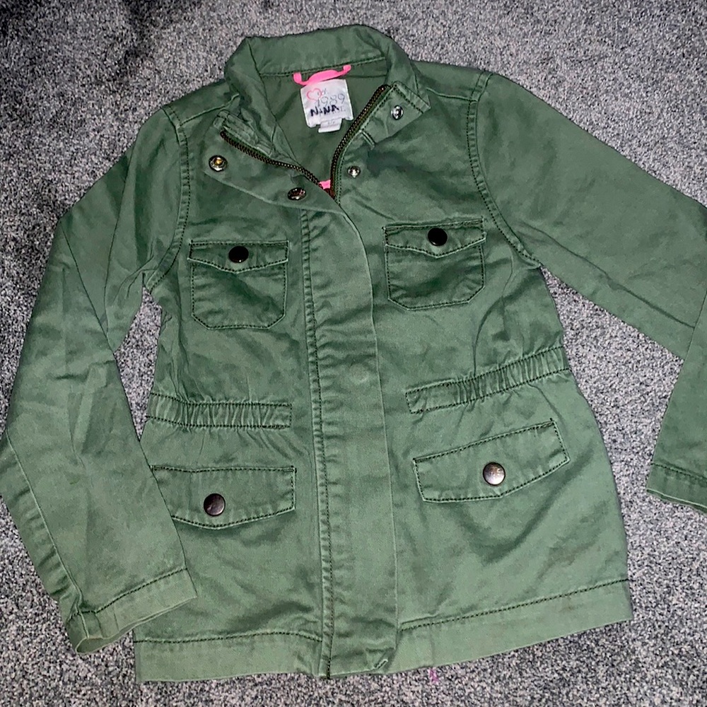 Army green girl’s jacket